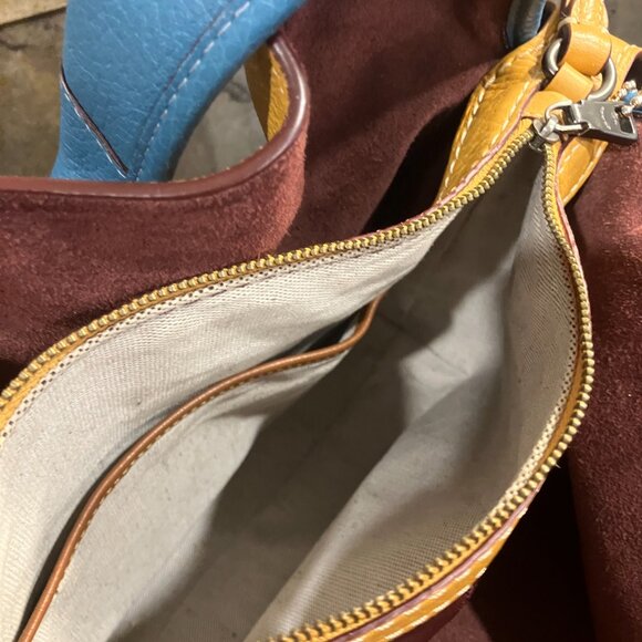 Coach Bandit Hobo Bag Goldenrod Multi Leather - Picture 4 of 13